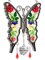 Gifts for Mom Butterfly Suncatcher I Love You Mom Stained Glass Sun Catcher Hanging for Window Wind Chime Pressed Dried Flowers Engraved and Metal Charm Mothers Day Valentine's Birthday Decor